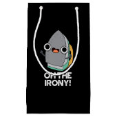 Oh, het Irony Funny Iron Pun Dark BG Klein Cadeauzakje (Voorkant)