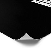 Oh, het Irony Funny Iron Pun Dark BG Poster (Hoek)