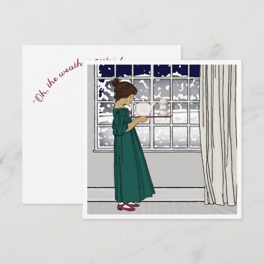 "Oh, het weer buiten is angstaanjagend..." (Voorkant / Achterkant)