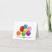 Oh het Zoete Land van Cupcake van het Snoep dankt Bedankkaart (Achterkant)