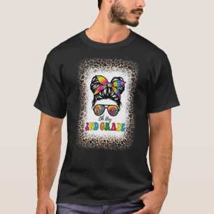 Oh Hey 2e Grade Girl Tweede Tie Dye Messy Bleache T-shirt