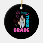 Oh hey derde klas terug naar school studenten keramisch ornament (Voorkant)