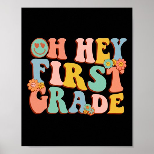 Oh Hey Eerste graad terug naar school 1e graad Tea Poster (Voorkant)