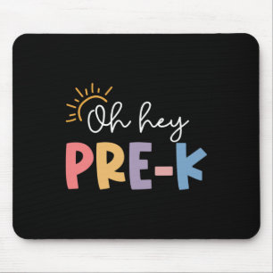Oh Hey Pre K Leraar Student Preschool Eerste Dag O Muismat