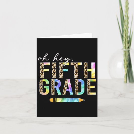 Oh hey vijfde klas CK naar school studenten 5e kla Kaart (Voorkant)