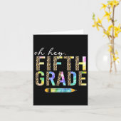 Oh hey vijfde klas CK naar school studenten 5e kla Kaart (Gele Bloem)