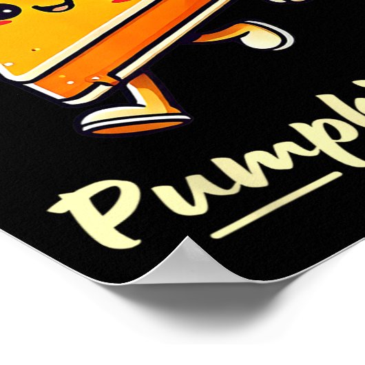 Oh Hi Pumpkin Pie - Schattigee Kawaii Herfst Thank Poster (Hoek)