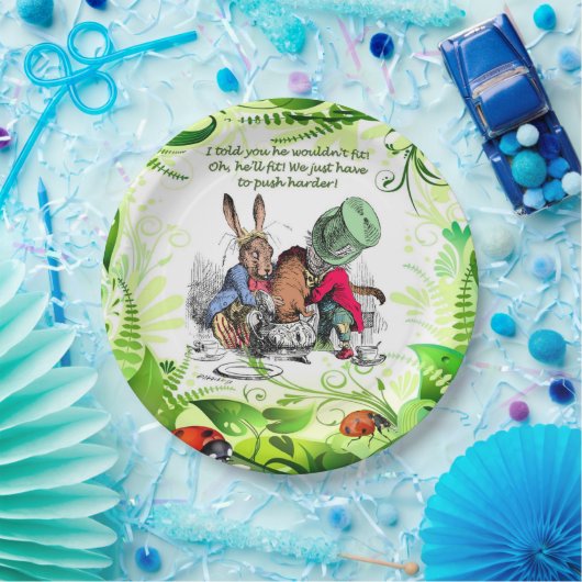 Oh, hij zal passen! 1 papieren bordje (Feest)