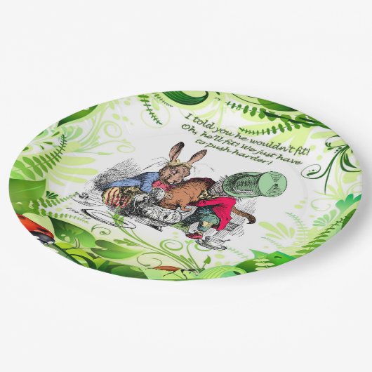 Oh, hij zal passen! 1 papieren bordje (Gekanteld)