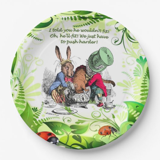 Oh, hij zal passen! 1 papieren bordje (Voorkant)