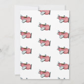 Oh hoe de tijd vliegt retro vliegtuig jongen verja kaart (Achterkant)