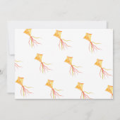 Oh hoe de tijd vliegt waterverf vlieger verjaardag kaart (Achterkant)