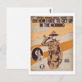 Oh! Hoe wil ik opstaan in het morendaagse Songbook Briefkaart (Voorkant / Achterkant)