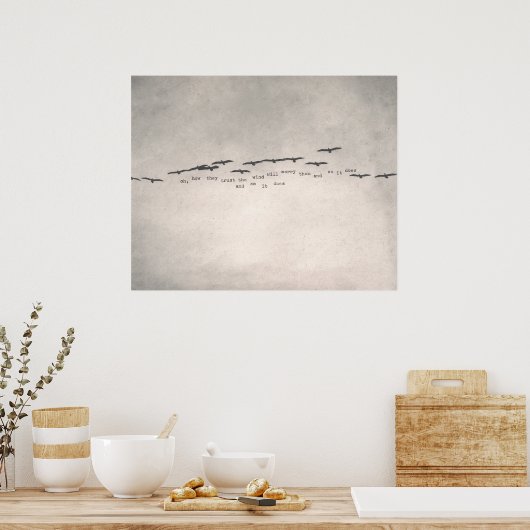 "oh, hoe ze vertrouwen" poster (Keuken)