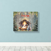 Oh Holy Night: A Timeless Nativity Scene Canvas Pr (Insitu (Houten vloer))