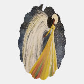 Oh Holy Night Angel Paper Ornament Kaart (Rechts)