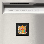 Oh Holy Night Christian Nativity Scene Christmas R Magneet (Insitu (Vaatwasser))