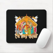 Oh Holy Night Christian Nativity Scene Christmas R Muismat (Met muis)