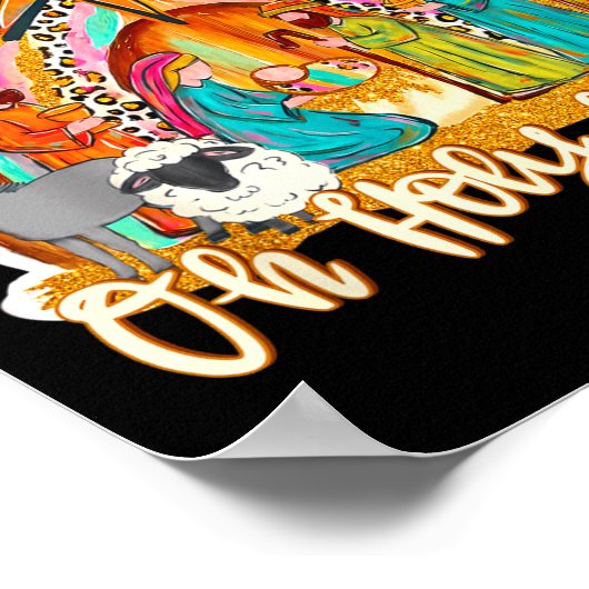 Oh Holy Night Christian Nativity Scene Christmas R Poster (Hoek)