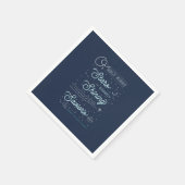 Oh Holy Night Christmas Party Papieren servetten (Hoek)