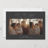 Oh Holy Night Christmas Religious 2 Foto diep Feestdagenkaart (Voorkant)