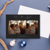 Oh Holy Night Christmas Religious 2 Foto diep Feestdagenkaart