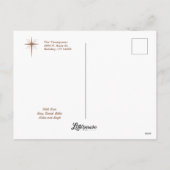 Oh Holy Night Custom Photo Briefkaart (Achterkant)