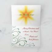 Oh Holy Night Kerstfeest Kaart (Binnen)