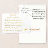 Oh Holy Night Lyrics Folie Kerst Kaart (Display)