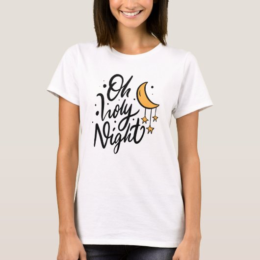 Oh Holy Night Moon T-shirt (Voorkant)