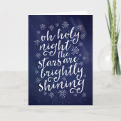 Oh Holy night starry sky Christmas Kaart (Voorkant)
