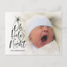 Oh Holy Night | Vakantie Geboorteaankondiging Foto