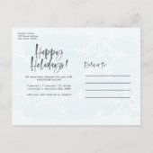 Oh Holy Night | Vakantie Geboorteaankondiging Foto Aankondigingskaart (Achterkant)