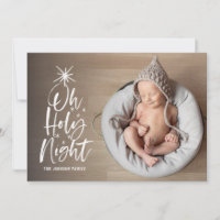 Oh Holy Night | Vakantie Geboorteaankondiging Foto