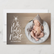 Oh Holy Night | Vakantie Geboorteaankondiging Foto