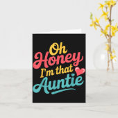 Oh Honey I'm That Auntie Sy Family Mood -  Kaart (Gele Bloem)
