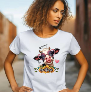 Oh Honey, I'm That Heifer - Pucker Up Lips Koe T-shirt