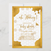 Oh Honey Mouse-to-Bee Baby shower Invitation Kaart (Voorkant)