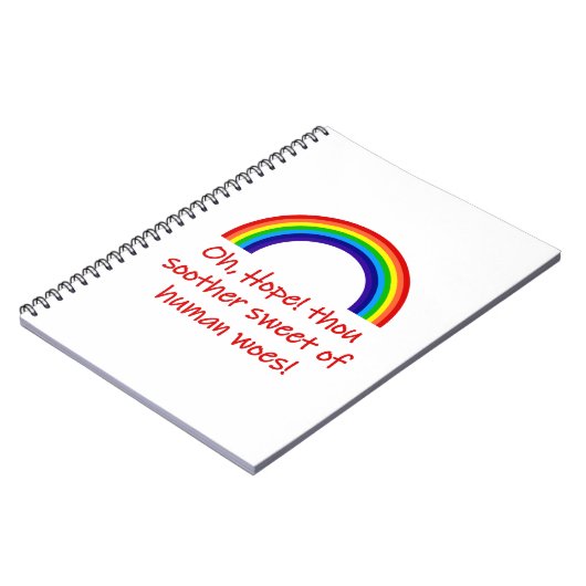 Oh HOpe Thou Soother Sweet Notitieboek (Linkerzijde)