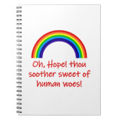 Oh HOpe Thou Soother Sweet Notitieboek (Voorkant)