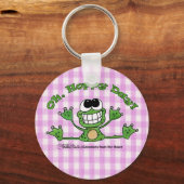 Oh, hoppy dag-kikker sleutelhanger (Voorkant)