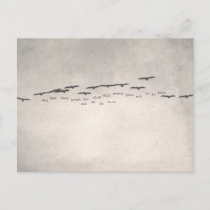 "oh, how they trust" briefkaart