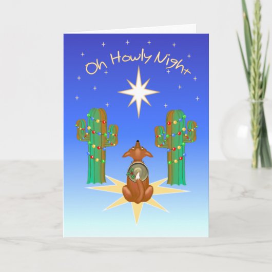 Oh Howly Night Feestdagen Kaart (Voorkant)