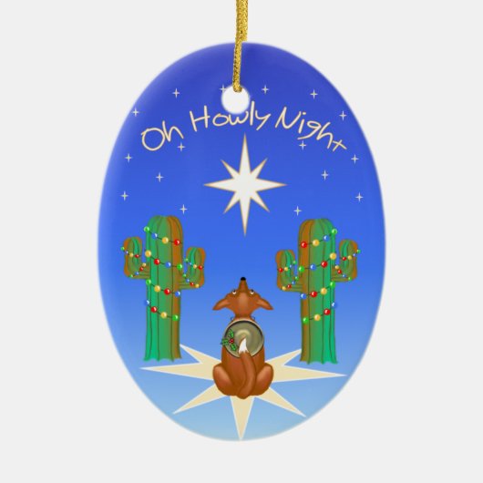 Oh Howly Night Keramisch Ornament (Voorkant)
