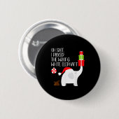 Oh I Cked The Wrong White Elephant Ugly Christmas  Ronde Button 5,7 Cm (Voorkant /achterkant)