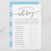 Oh, ik denk dat de juiste prijs Blue Baby shower G (Voorkant / Achterkant)