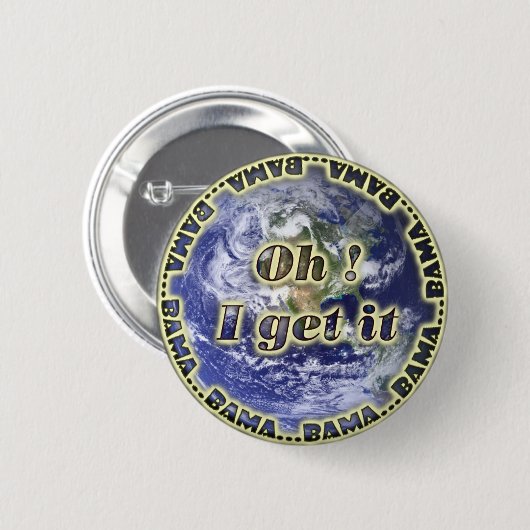 Oh, ik krijg het Bama eARTh Button (Voorkant /achterkant)