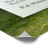 Oh, ik. Oh leven! Walt Whitman Poem, boom & Blue S Poster (Hoek)