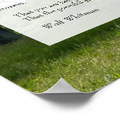 Oh, ik. Oh leven! Walt Whitman Poem, boom & Blue S Poster (Hoek)