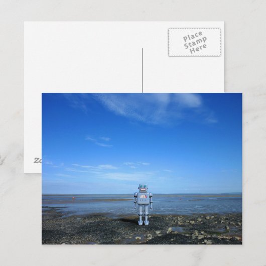 Oh, ik wil graag naast de zee zijn briefkaart (Voorkant / Achterkant)